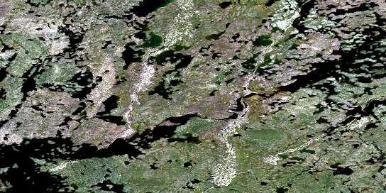 Doig Lake Satellite Map 064O04 at 1:50,000 scale - National Topographic System of Canada (NTS) - Orthophoto