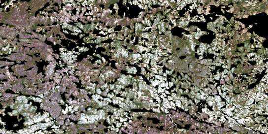 Air photo: Baird Lake Satellite Image map 064O08 at 1:50,000 Scale