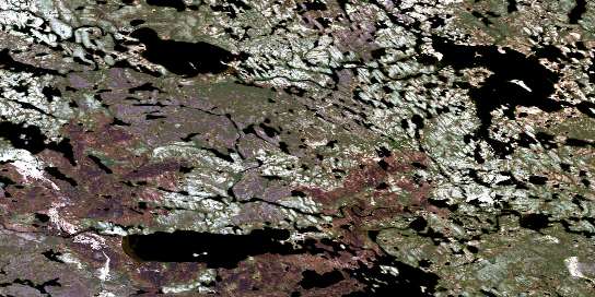 Air photo: Macleod Lake Satellite Image map 064P04 at 1:50,000 Scale