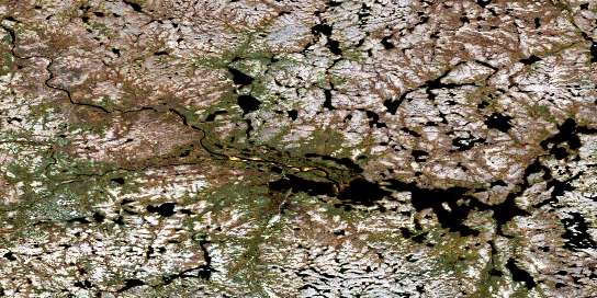 Air photo: Caribou Lake Satellite Image map 064P08 at 1:50,000 Scale