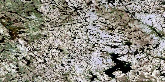 Kellas Lake Satellite Map 064P09 at 1:50,000 scale - National Topographic System of Canada (NTS) - Orthophoto
