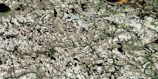 Adam Creek Satellite Map 064P10 at 1:50,000 scale - National Topographic System of Canada (NTS) - Orthophoto
