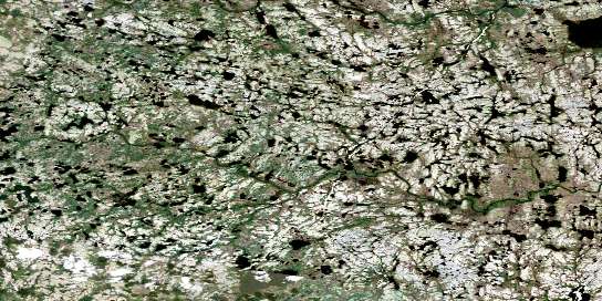 Abbott Lake Satellite Map 064P11 at 1:50,000 scale - National Topographic System of Canada (NTS) - Orthophoto