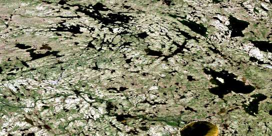 Air photo: Vickery Lake Satellite Image map 064P15 at 1:50,000 Scale