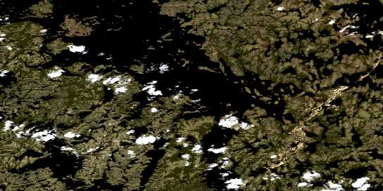 Laderoute Lake Satellite Map 065B03 at 1:50,000 scale - National Topographic System of Canada (NTS) - Orthophoto