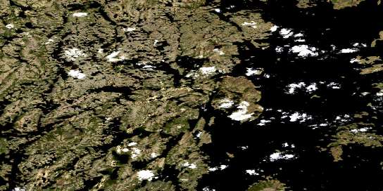 Esker Island Satellite Map 065B05 at 1:50,000 scale - National Topographic System of Canada (NTS) - Orthophoto