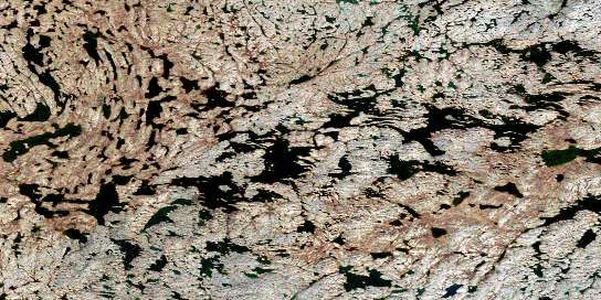 No Title Satellite Map 065B13 at 1:50,000 scale - National Topographic System of Canada (NTS) - Orthophoto