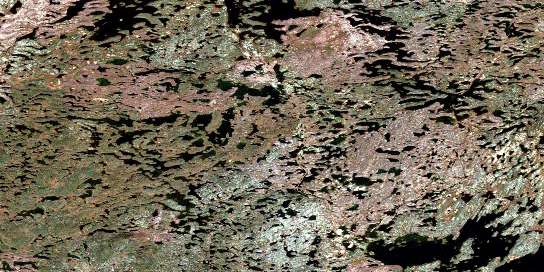 Charlie Lake Satellite Map 065C02 at 1:50,000 scale - National Topographic System of Canada (NTS) - Orthophoto