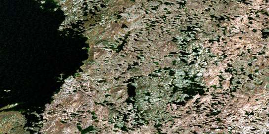 Air photo: Roosevelt Lake Satellite Image map 065C04 at 1:50,000 Scale
