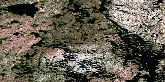 Air photo: Hogarth Lake Satellite Image map 065C08 at 1:50,000 Scale