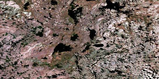 No Title Satellite Map 065C11 at 1:50,000 scale - National Topographic System of Canada (NTS) - Orthophoto