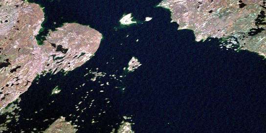 Air photo: Gothe Island Satellite Image map 065D08 at 1:50,000 Scale