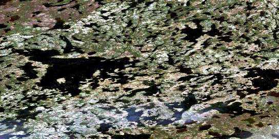 Sherwood Lake Satellite Map 065D14 at 1:50,000 scale - National Topographic System of Canada (NTS) - Orthophoto