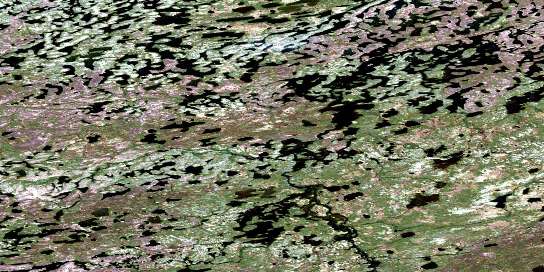 Hinde Lake Satellite Map 065E04 at 1:50,000 scale - National Topographic System of Canada (NTS) - Orthophoto