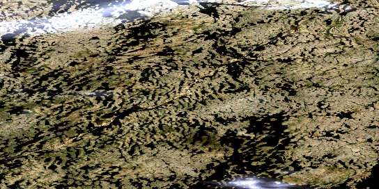 Kakarmik Lake Satellite Map 065E10 at 1:50,000 scale - National Topographic System of Canada (NTS) - Orthophoto