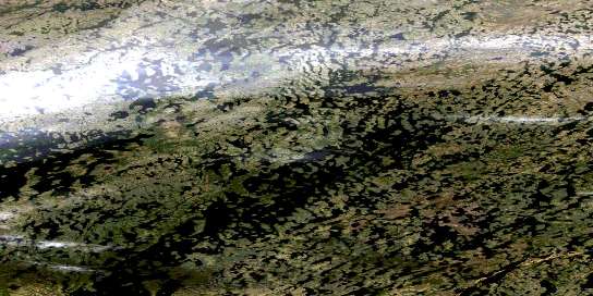 Air photo: Nicol Lake Satellite Image map 065E11 at 1:50,000 Scale