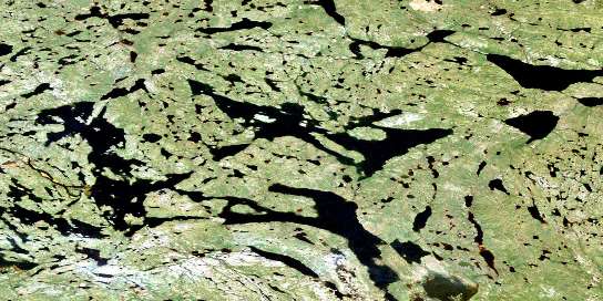 Carnecksluck Lake Satellite Map 065G16 at 1:50,000 scale - National Topographic System of Canada (NTS) - Orthophoto