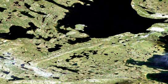 Air photo: Oftedal Lake Satellite Image map 065H12 at 1:50,000 Scale
