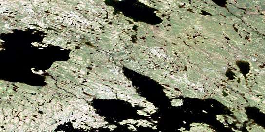 No Title Satellite Map 065O01 at 1:50,000 scale - National Topographic System of Canada (NTS) - Orthophoto