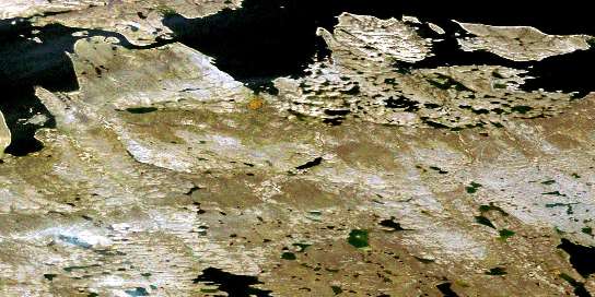 Air photo: Aggattalik Narrows Satellite Image map 066A12 at 1:50,000 Scale