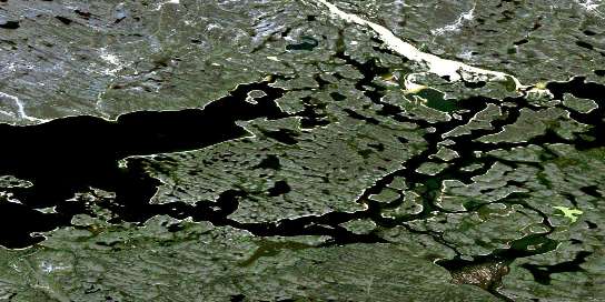 Air photo: Isarurjuaq Peninsula Satellite Image map 066C09 at 1:50,000 Scale