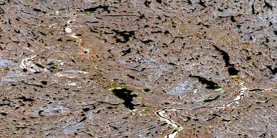 Air photo: Hawk Rapids Satellite Image map 066E11 at 1:50,000 Scale