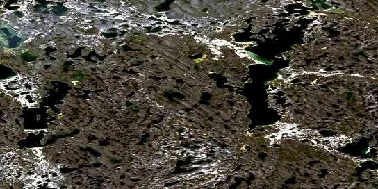 Air photo: Naujatuuq Lake Satellite Image map 066G03 at 1:50,000 Scale
