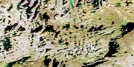 No Title Satellite Map 066I03 at 1:50,000 scale - National Topographic System of Canada (NTS) - Orthophoto