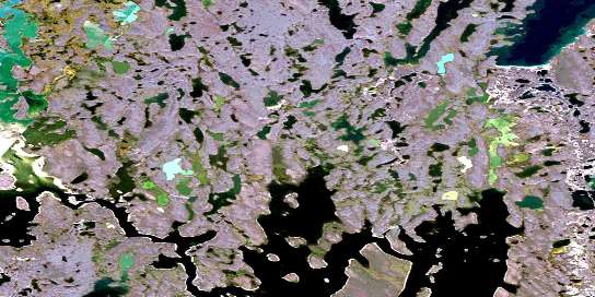 No Title Satellite Map 066J02 at 1:50,000 scale - National Topographic System of Canada (NTS) - Orthophoto
