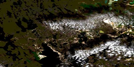 Air photo: Buliard Lake Satellite Image map 066J03 at 1:50,000 Scale