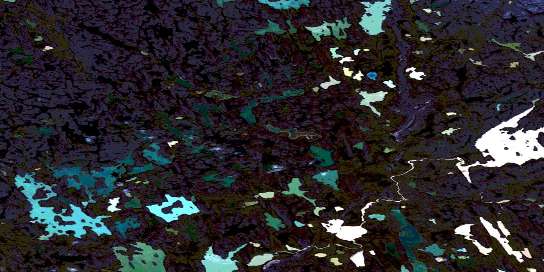No Title Satellite Map 066J13 at 1:50,000 scale - National Topographic System of Canada (NTS) - Orthophoto