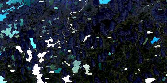 No Title Satellite Map 066J15 at 1:50,000 scale - National Topographic System of Canada (NTS) - Orthophoto