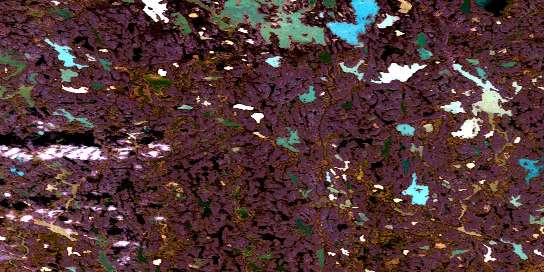 Air photo: Karrak Lake Satellite Image map 066N01 at 1:50,000 Scale