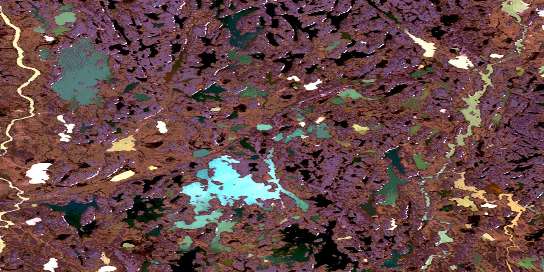 No Title Satellite Map 066N03 at 1:50,000 scale - National Topographic System of Canada (NTS) - Orthophoto