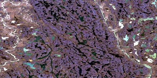 No Title Satellite Map 066N06 at 1:50,000 scale - National Topographic System of Canada (NTS) - Orthophoto