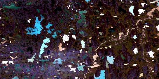 No Title Satellite Map 066O02 at 1:50,000 scale - National Topographic System of Canada (NTS) - Orthophoto