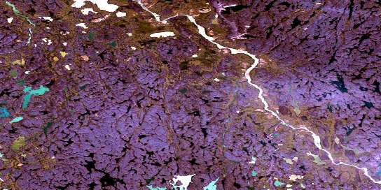 No Title Satellite Map 066O04 at 1:50,000 scale - National Topographic System of Canada (NTS) - Orthophoto