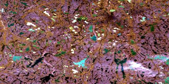 No Title Satellite Map 066O06 at 1:50,000 scale - National Topographic System of Canada (NTS) - Orthophoto