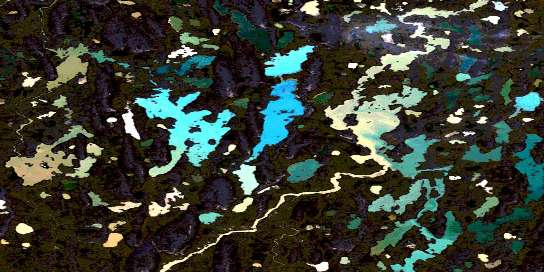 No Title Satellite Map 066P04 at 1:50,000 scale - National Topographic System of Canada (NTS) - Orthophoto