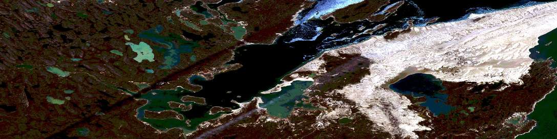 Maconochie Island Satellite Map 067A01 at 1:50,000 scale - National Topographic System of Canada (NTS) - Orthophoto