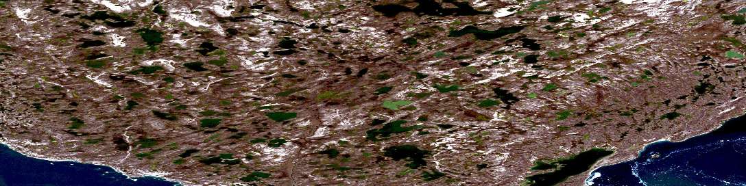 Air photo: Koka Lake Satellite Image map 067A09 at 1:50,000 Scale