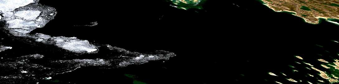 Air photo: Cape John Herschel Satellite Image map 067A11 at 1:50,000 Scale