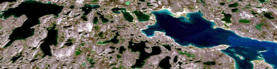 Nakashook Lake Satellite Map 067C12 at 1:50,000 scale - National Topographic System of Canada (NTS) - Orthophoto