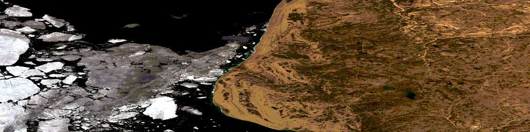 Air photo: Andreasen Head Satellite Image map 067E16 at 1:50,000 Scale