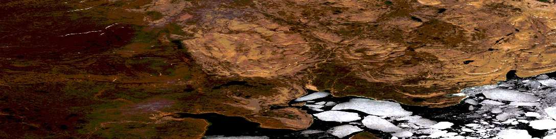 Air photo: Harvey Peninsula Satellite Image map 068D10 at 1:50,000 Scale