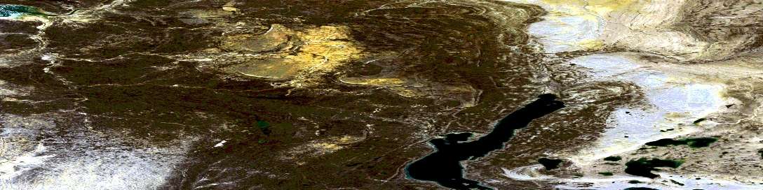 Allison Inlet Satellite Map 068H04 at 1:50,000 scale - National Topographic System of Canada (NTS) - Orthophoto