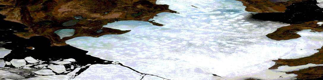 Riddle Point Satellite Map 068H08 at 1:50,000 scale - National Topographic System of Canada (NTS) - Orthophoto
