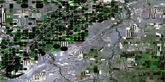 Seven Persons Satellite Map 072E15 at 1:50,000 scale - National Topographic System of Canada (NTS) - Orthophoto