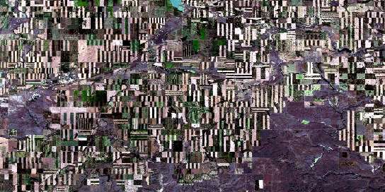Air photo: Shaunavon Satellite Image map 072F09 at 1:50,000 Scale
