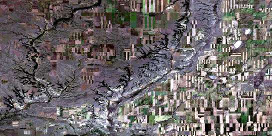 Air photo: Dollard Satellite Image map 072F10 at 1:50,000 Scale